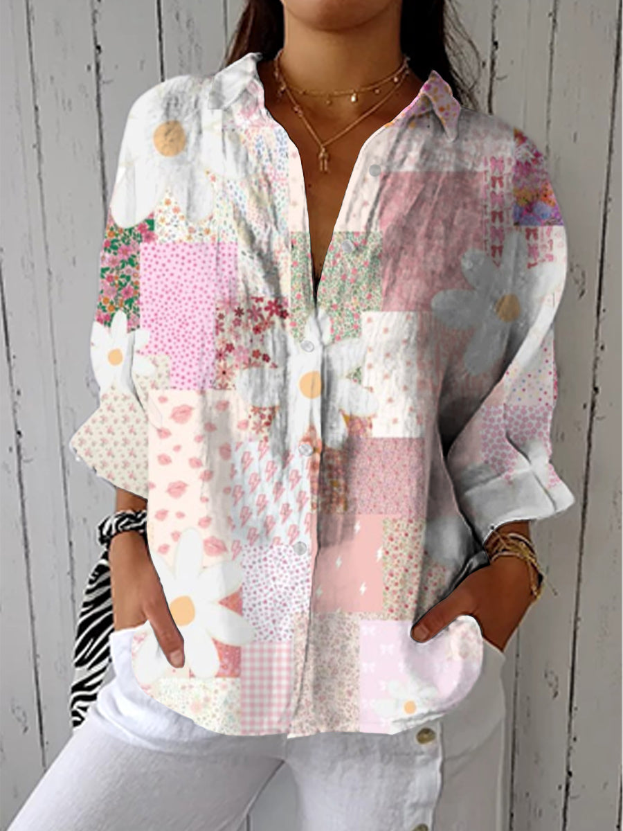 Analeia | Patchwork Daisy Blouse