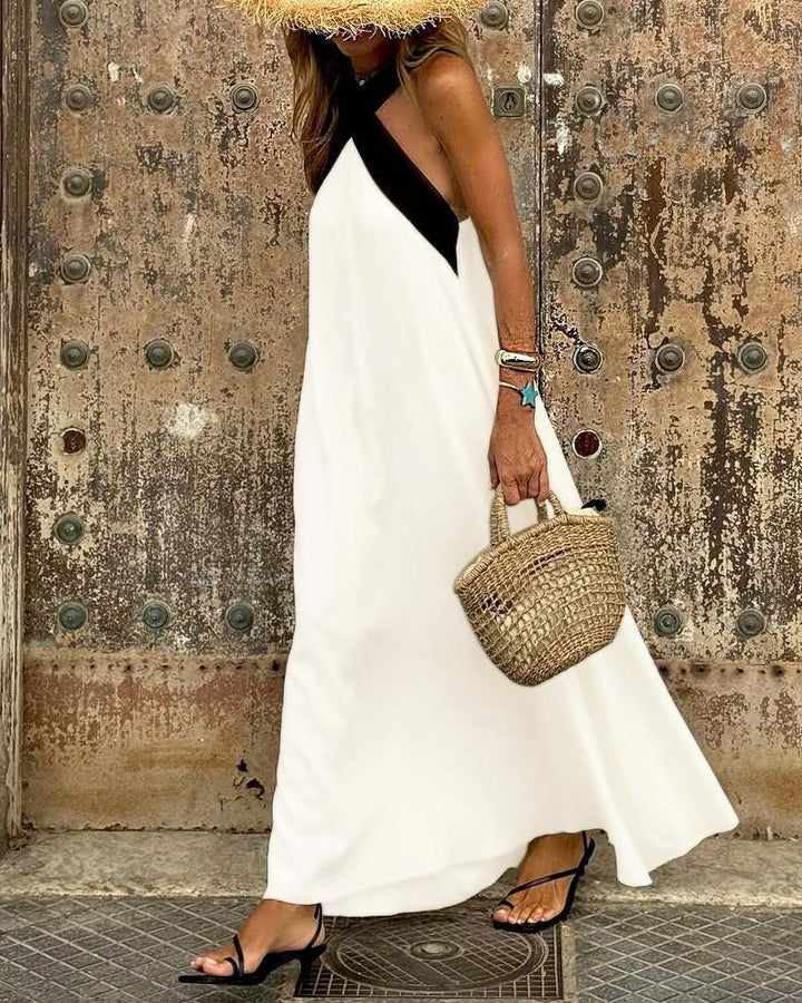 Elara | Cross Neck Dress