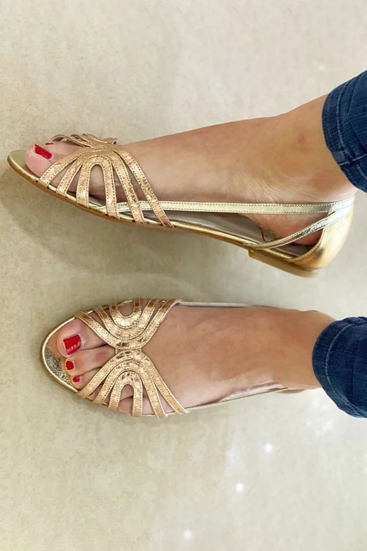 Golden Sandals Eleonora Summer Light