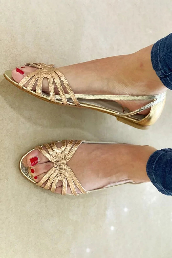 Golden Sandals Eleonora Summer Light