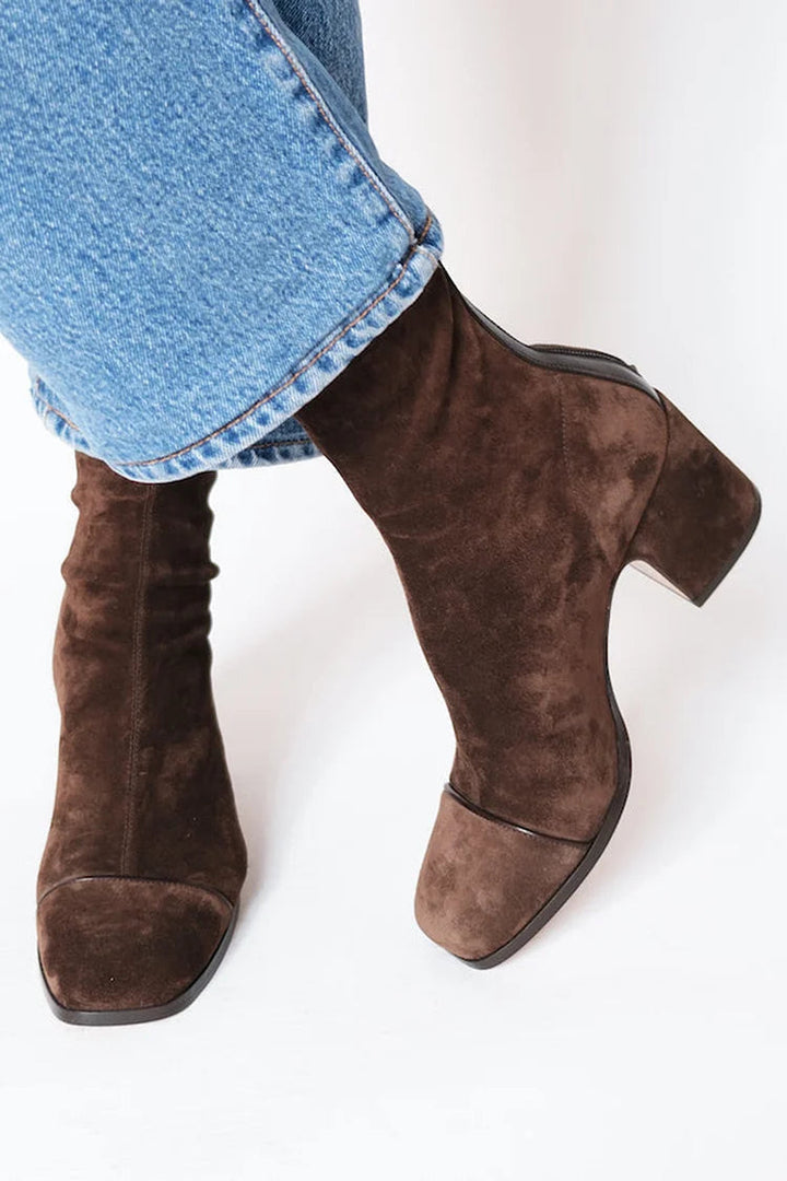 Nylah | Square toe heeled boots