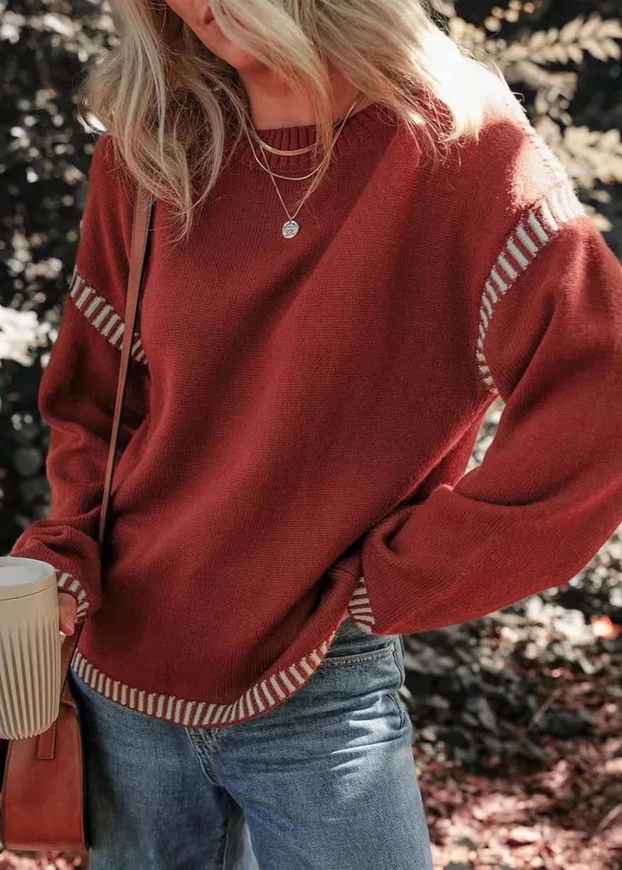Maisie | Chic Contrast Sweater