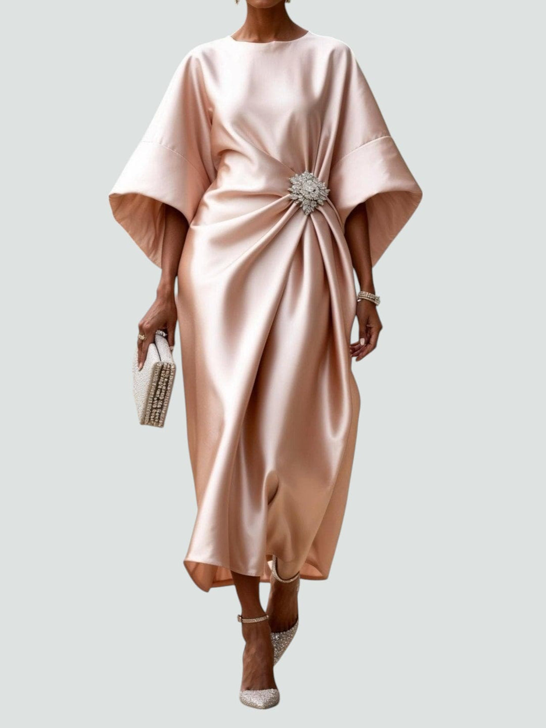 Diara | Elegant Satin Maxi Dress