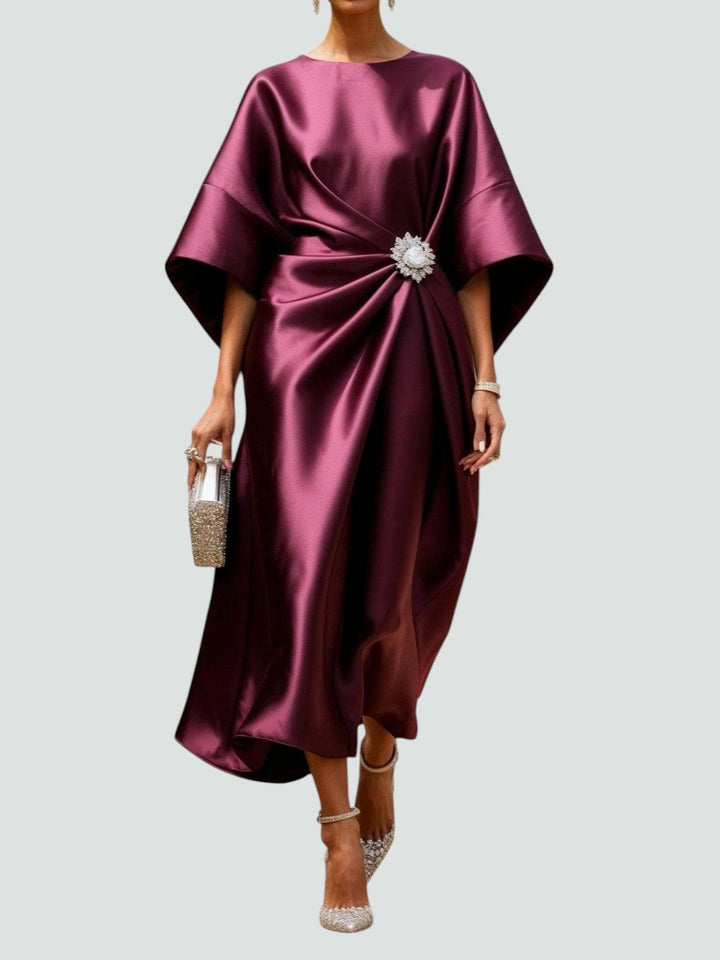 Diara | Elegant Satin Maxi Dress