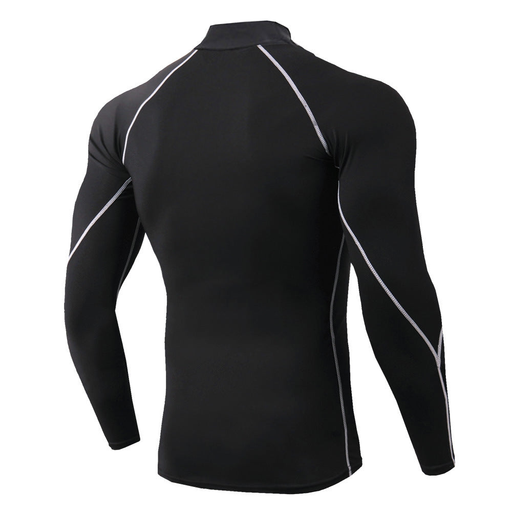 Mattheus™ | Muscle Fit High Collar Elastic Fitness Sweatshirt