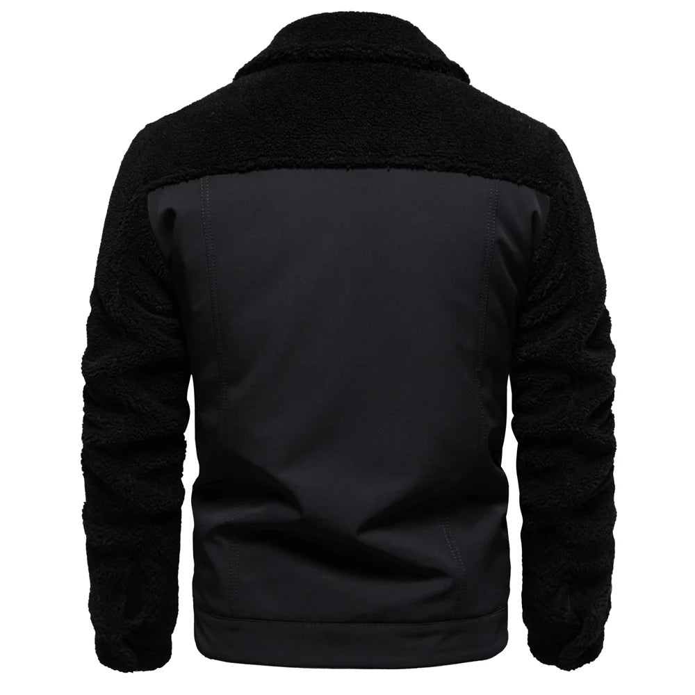 Godfrey™ | Fleece-Lined Sherpa Patchwork Jacket