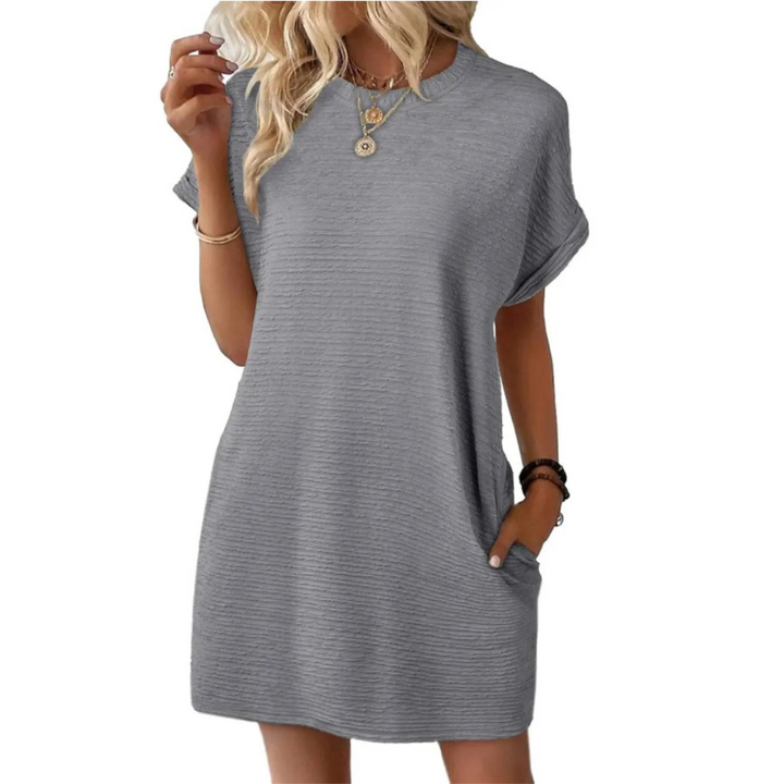 Pearl | Casual Minimalist Round Neck Summer Dress