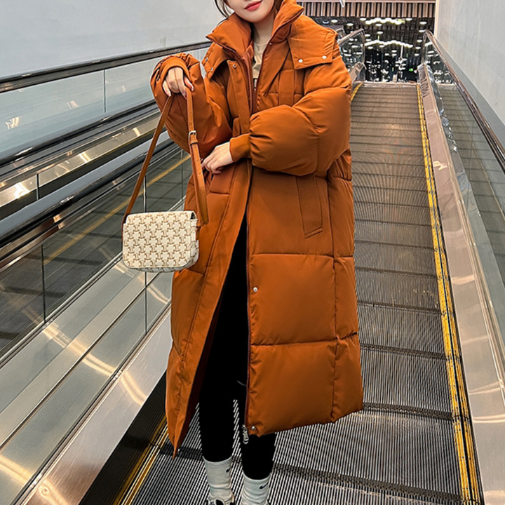 Karsyn™ | Knee Length Cotton Padded Korean Style Quilted Jacket