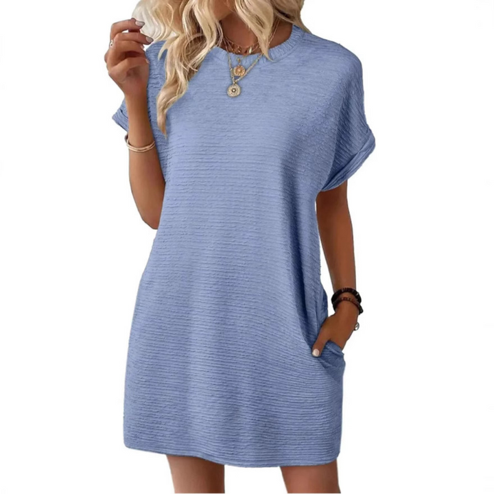 Pearl | Casual Minimalist Round Neck Summer Dress