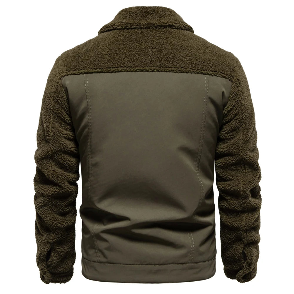 Godfrey™ | Fleece-Lined Sherpa Patchwork Jacket