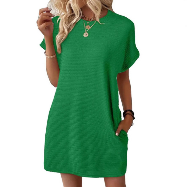 Pearl | Casual Minimalist Round Neck Summer Dress