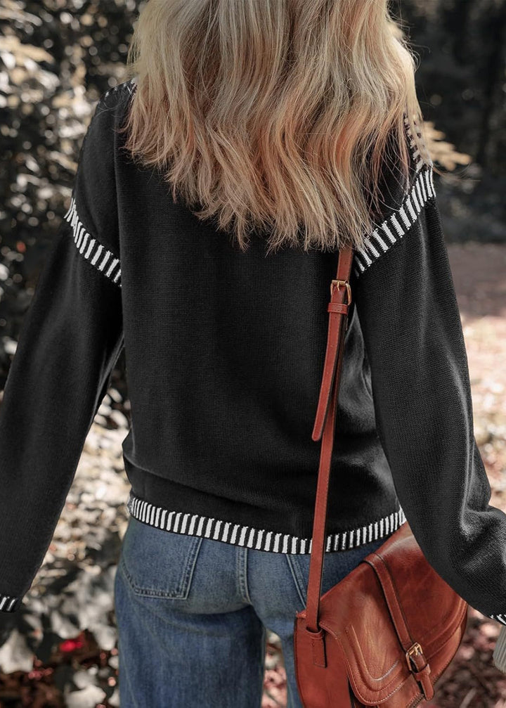 Maisie | Chic Contrast Sweater