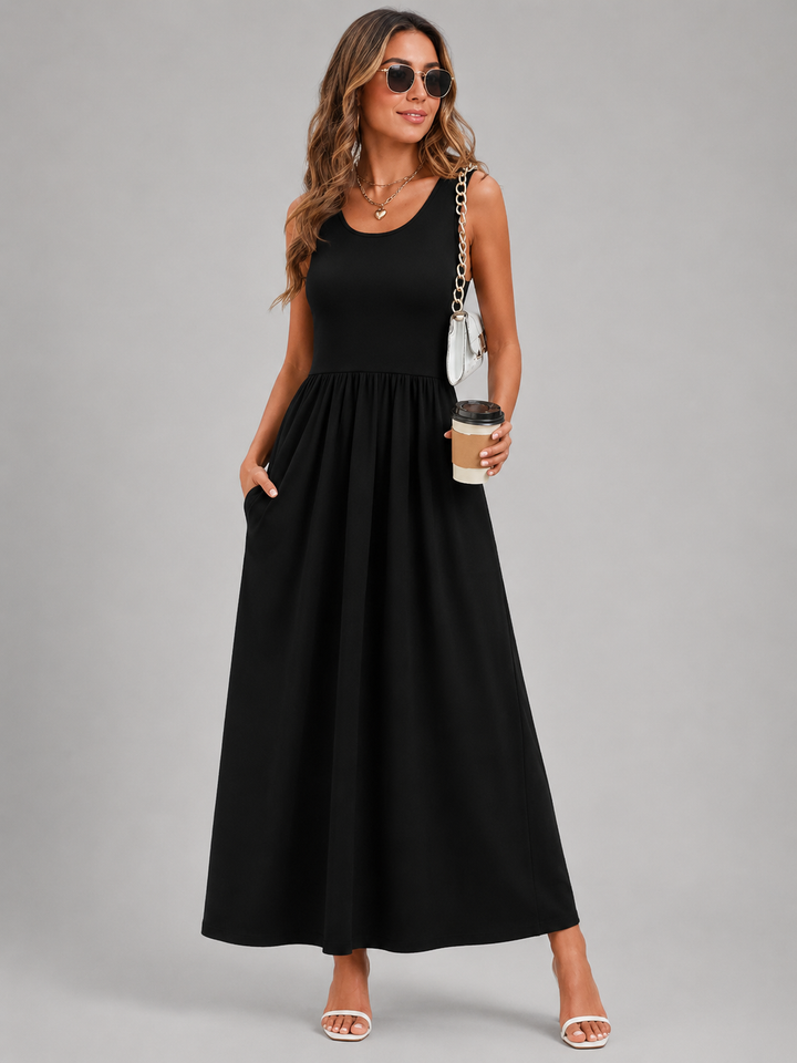 Franziska | Boho Halter Neck Midi Dress