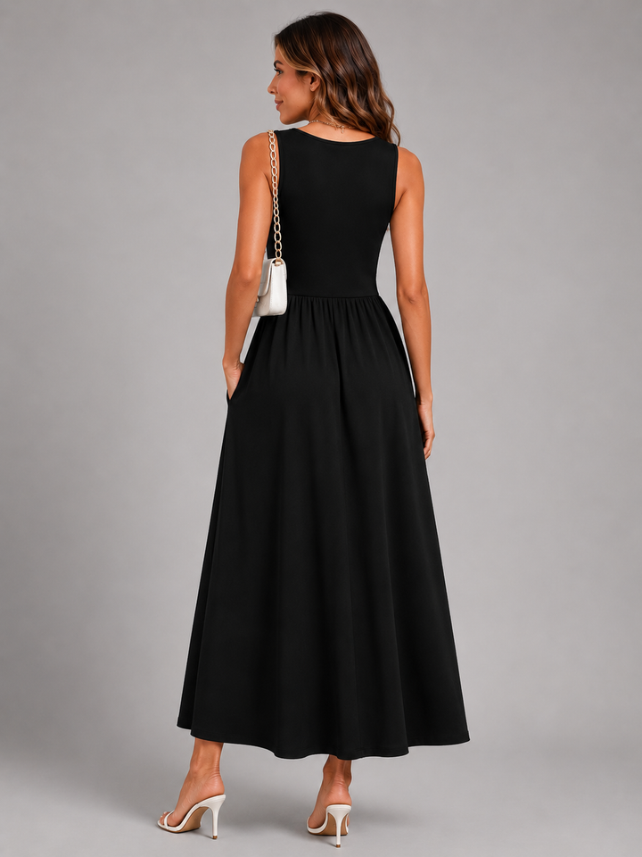 Franziska | Boho Halter Neck Midi Dress