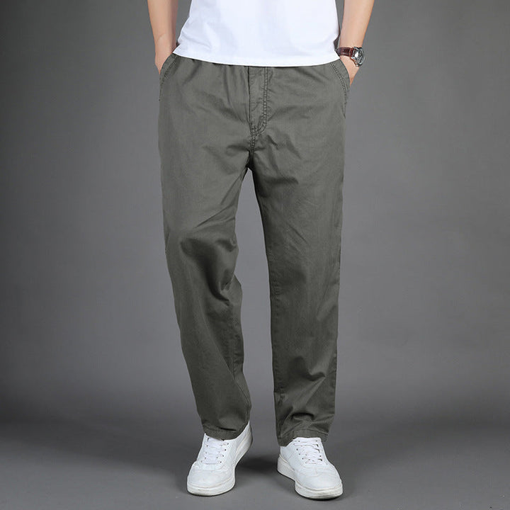 Stefano™ | Men's Loose Fit Solid Color Casual Trousers