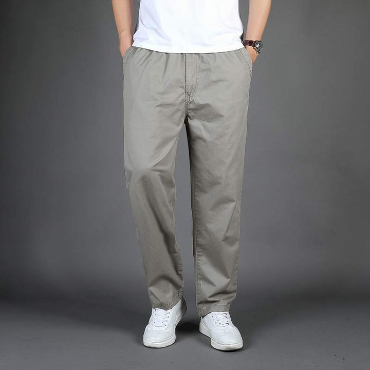 Stefano™ | Men's Loose Fit Solid Color Casual Trousers