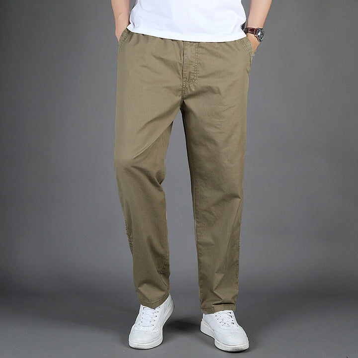 Stefano™ | Men's Loose Fit Solid Color Casual Trousers