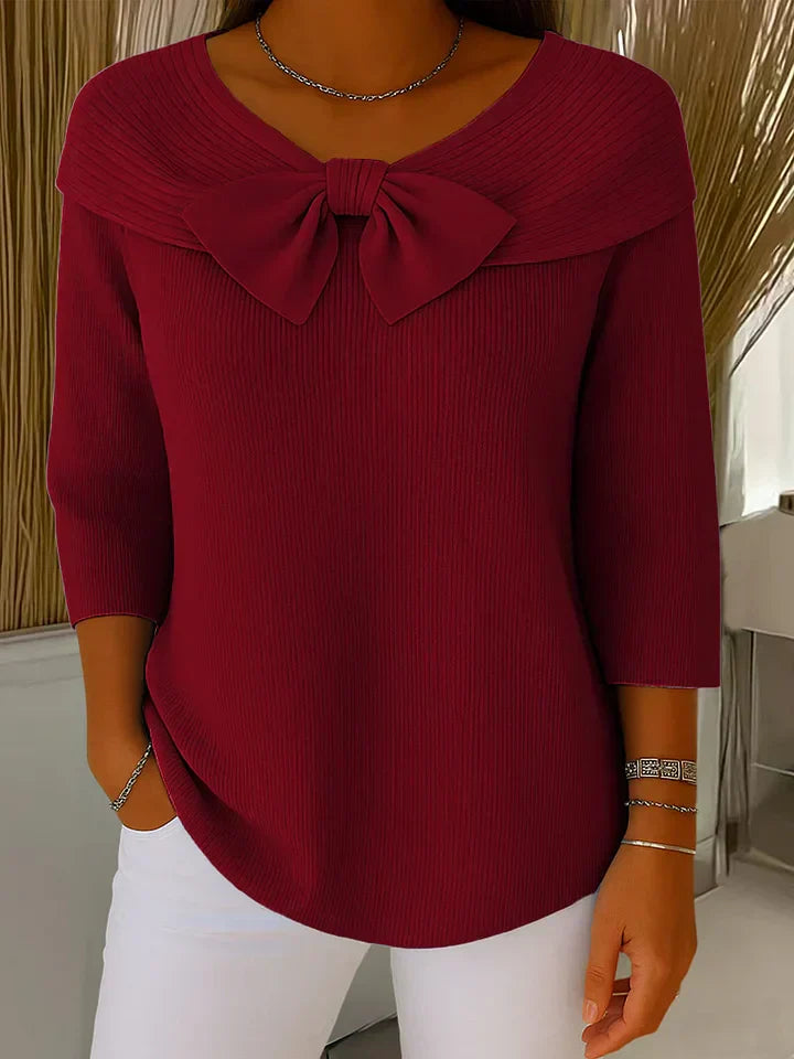 Amoura | Bow Neck Elegant Blouse