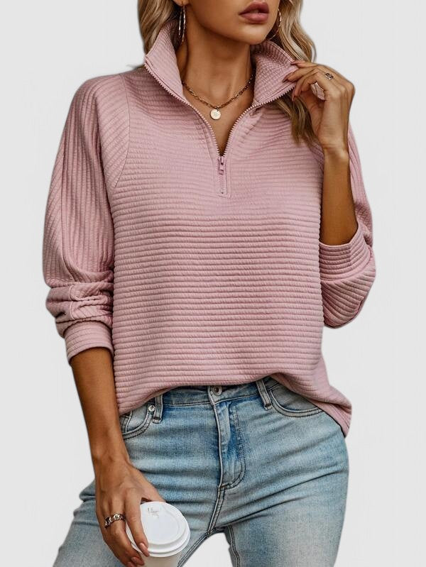 Tui | Textured Quarter-Zip Pullover