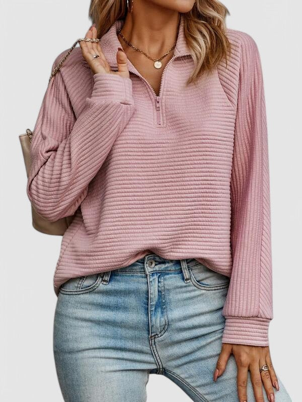 Tui | Textured Quarter-Zip Pullover