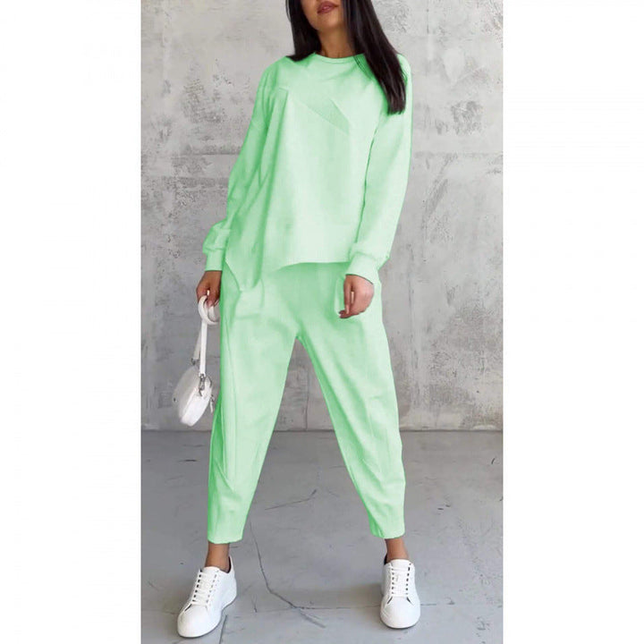 Claire | Long Sleeve Asymmetrical Hem Lounge Set