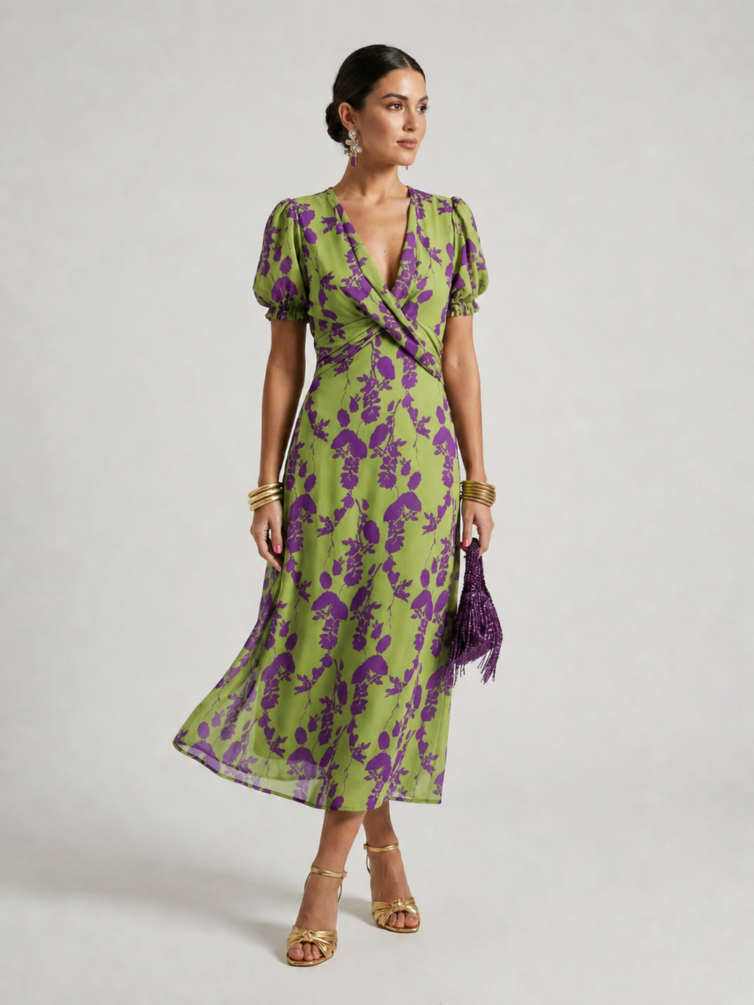 Michaela | Floral Midi Dress
