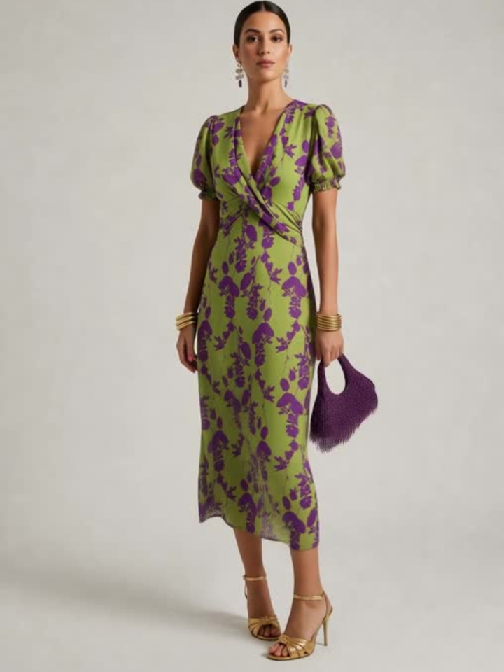 Michaela | Floral Midi Dress