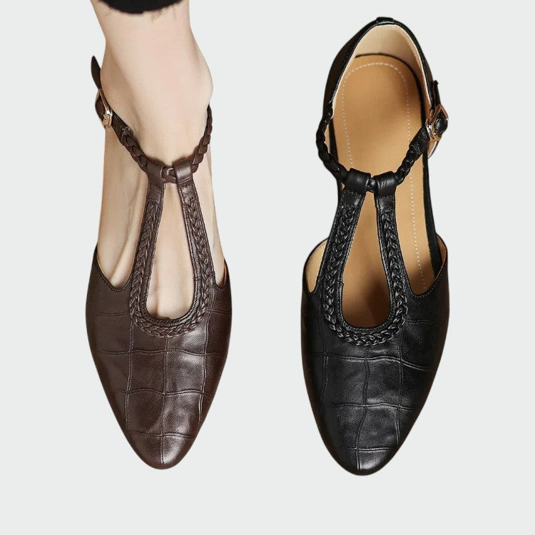 Olivia™ | Pointed T-Bar Mary Jane Shoes