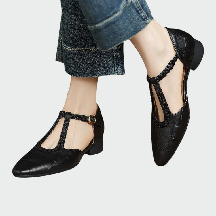 Olivia™ | Pointed T-Bar Mary Jane Shoes