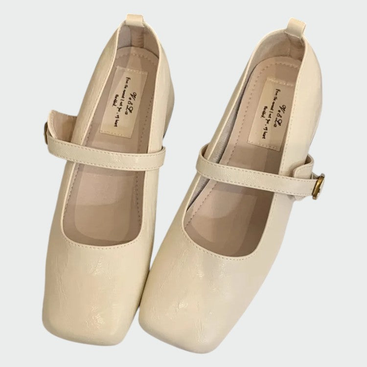 Olivia™ | Square Tip High Heeled Mary Jane Shoes