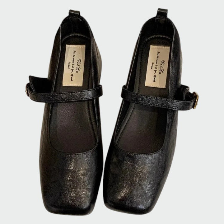 Olivia™ | Square Tip High Heeled Mary Jane Shoes