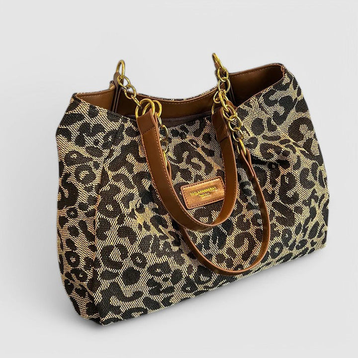Aria | Leopard Canvas Tote