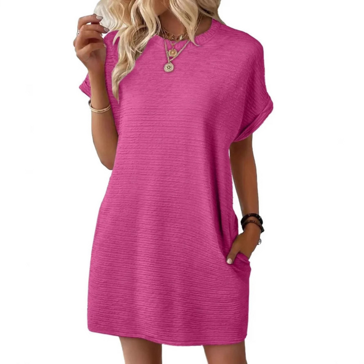 Pearl | Casual Minimalist Round Neck Summer Dress