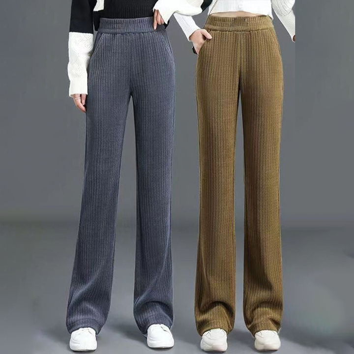 Jasmine™ | High Waist Elastic Corduroy Pants