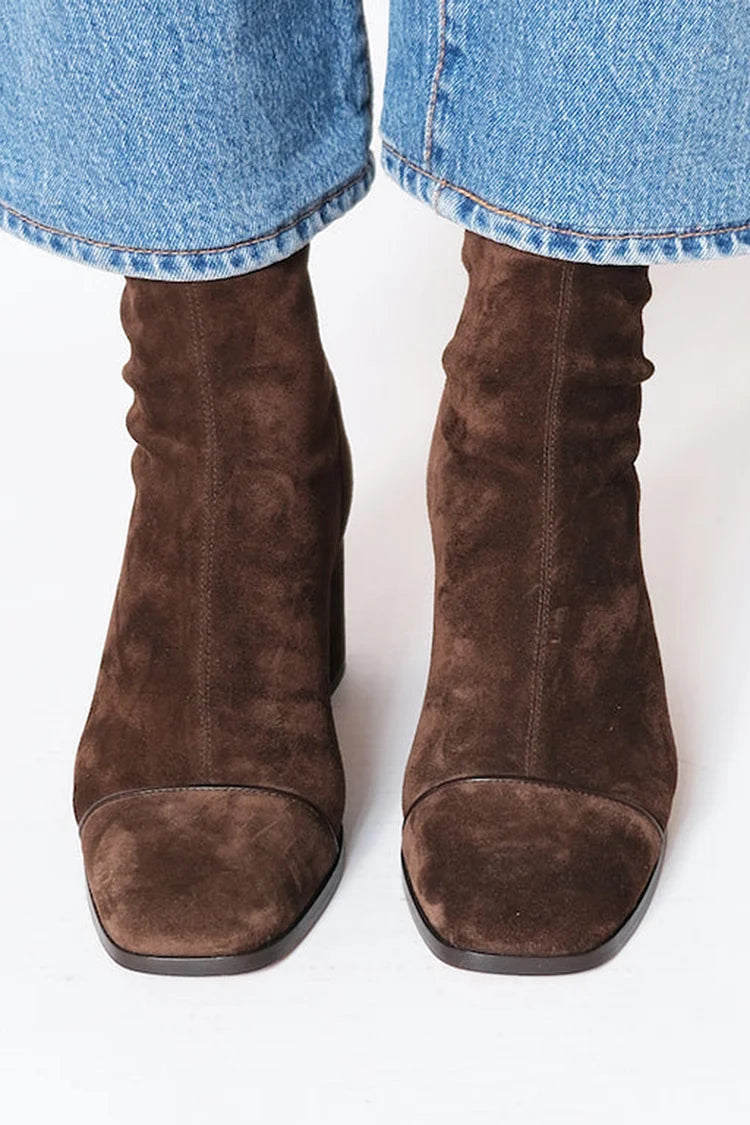 Nylah | Square toe heeled boots