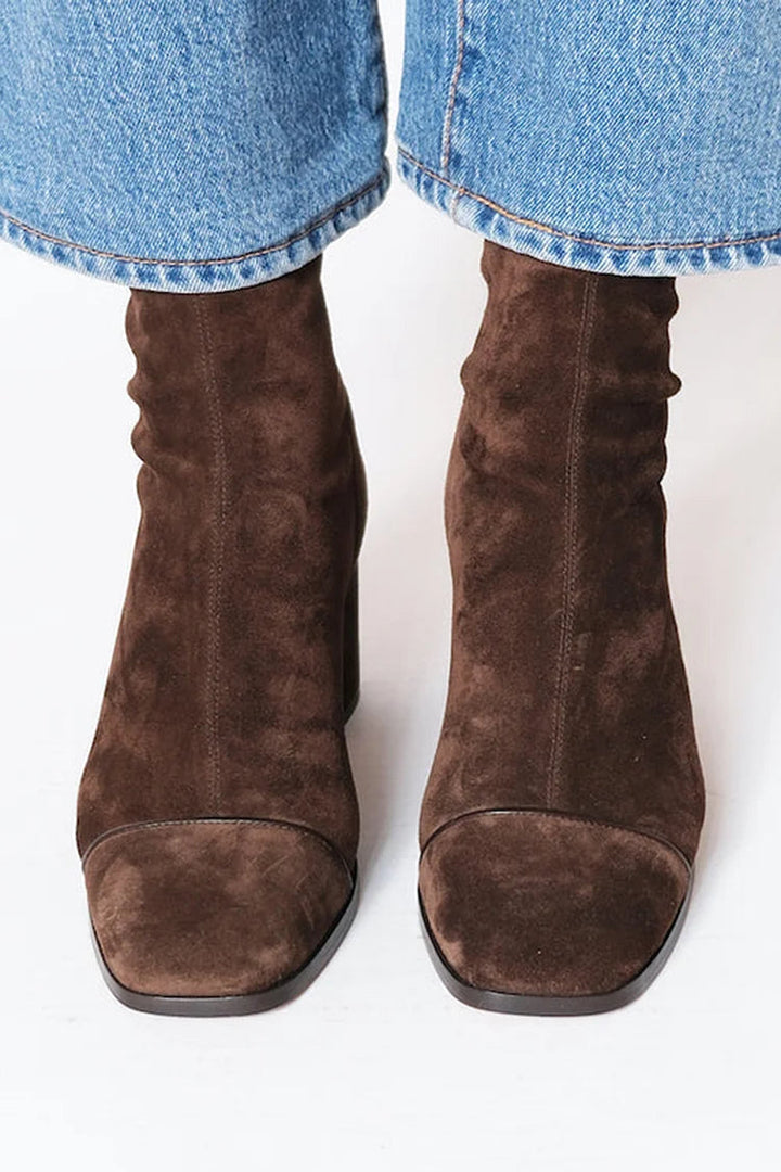 Nylah | Square toe heeled boots