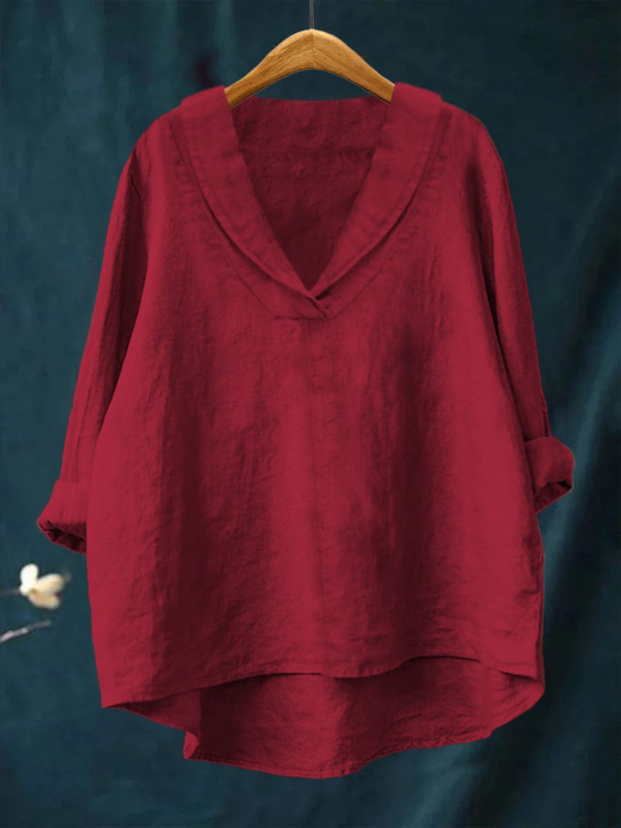 Hortense | V-Neck Fluid Blouse