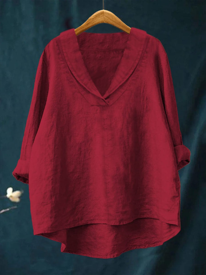 Hortense | V-Neck Fluid Blouse