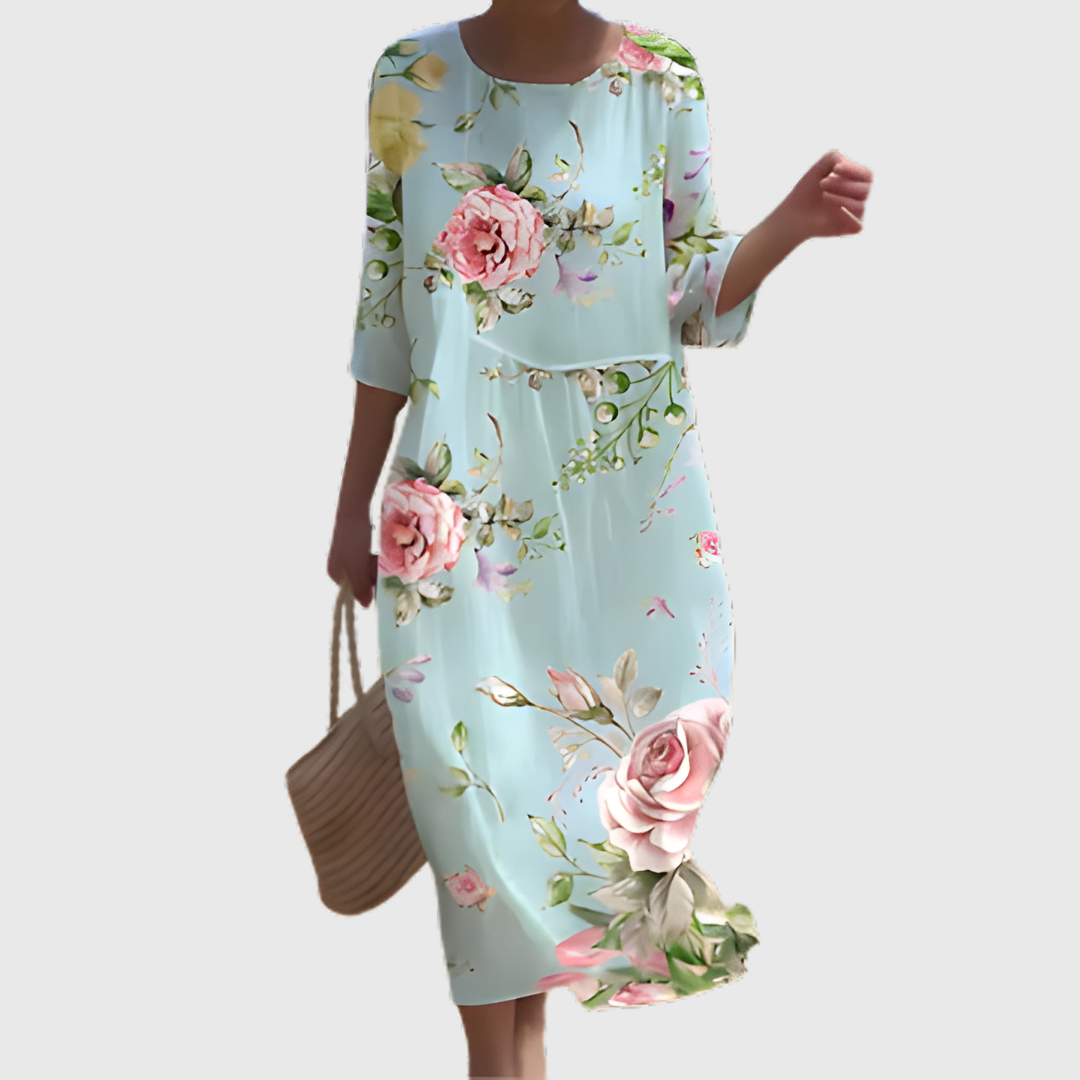 Long, flowing, chic, and comfortable dress