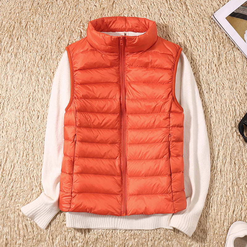 Denise | Waterproof Vest with White Duck Down