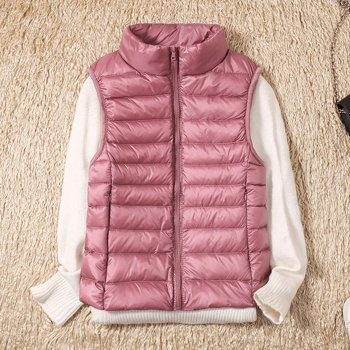 Denise | Waterproof Vest with White Duck Down