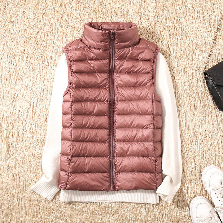 Denise | Waterproof Vest with White Duck Down