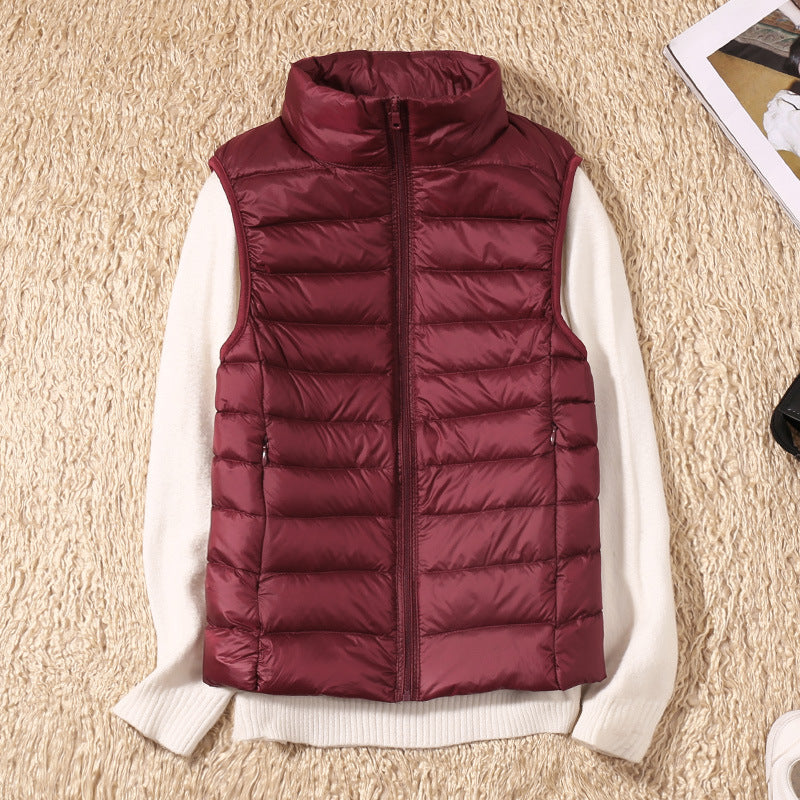 Denise | Waterproof Vest with White Duck Down