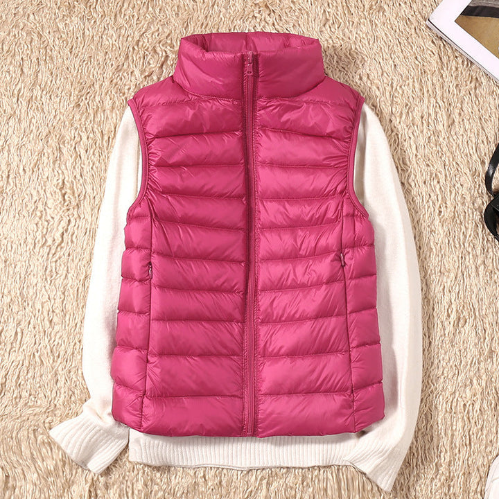 Denise | Waterproof Vest with White Duck Down