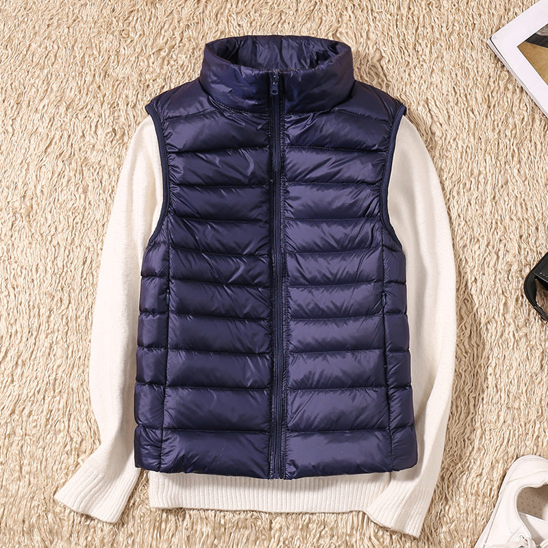 Denise | Waterproof Vest with White Duck Down