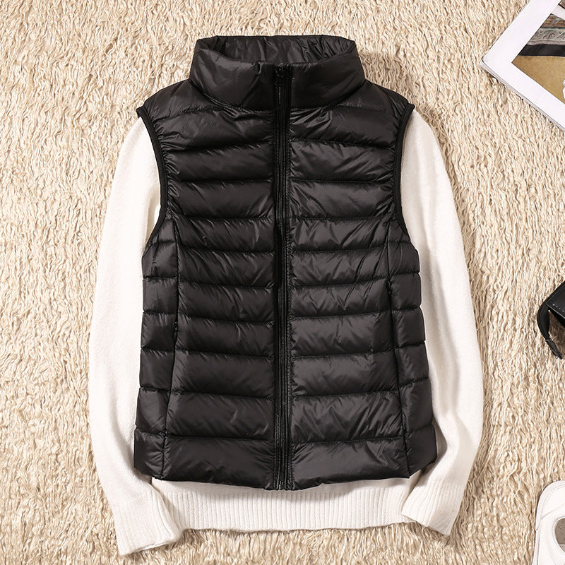 Denise | Waterproof Vest with White Duck Down