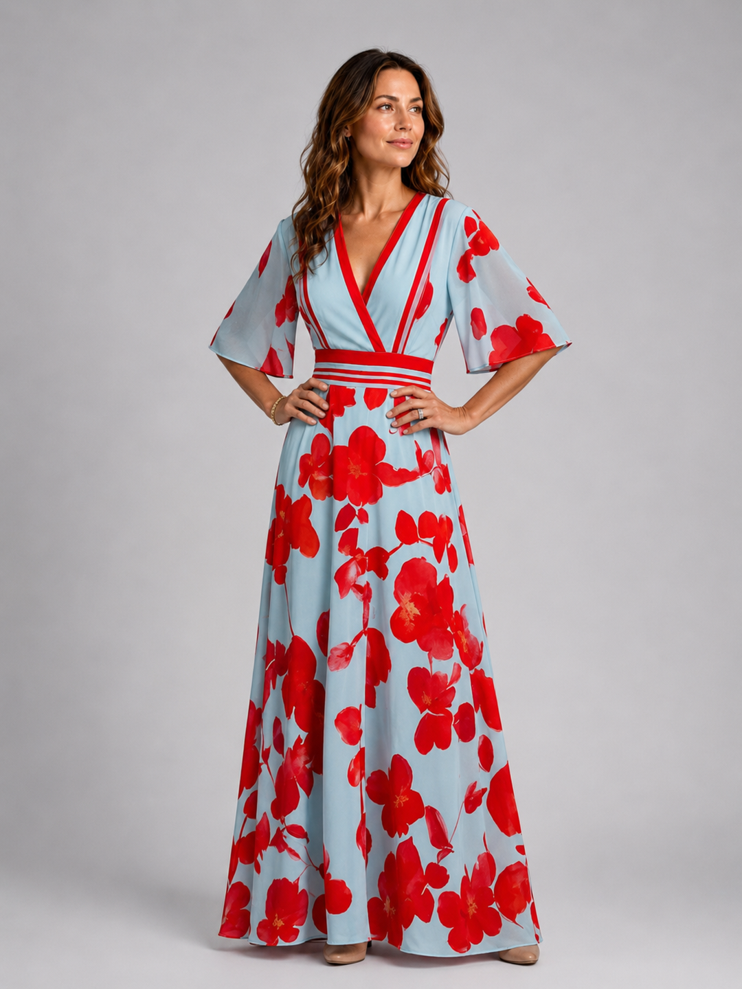 Isabell | Maxi Dress with V-Neck