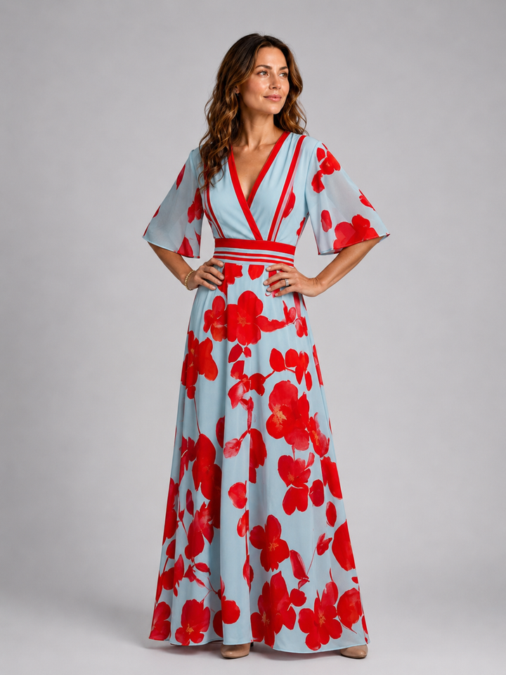 Isabell | Maxi Dress with V-Neck