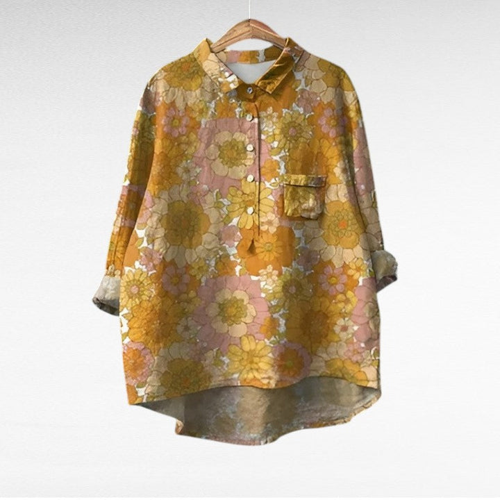 Marjolaine | Vintage Floral Top