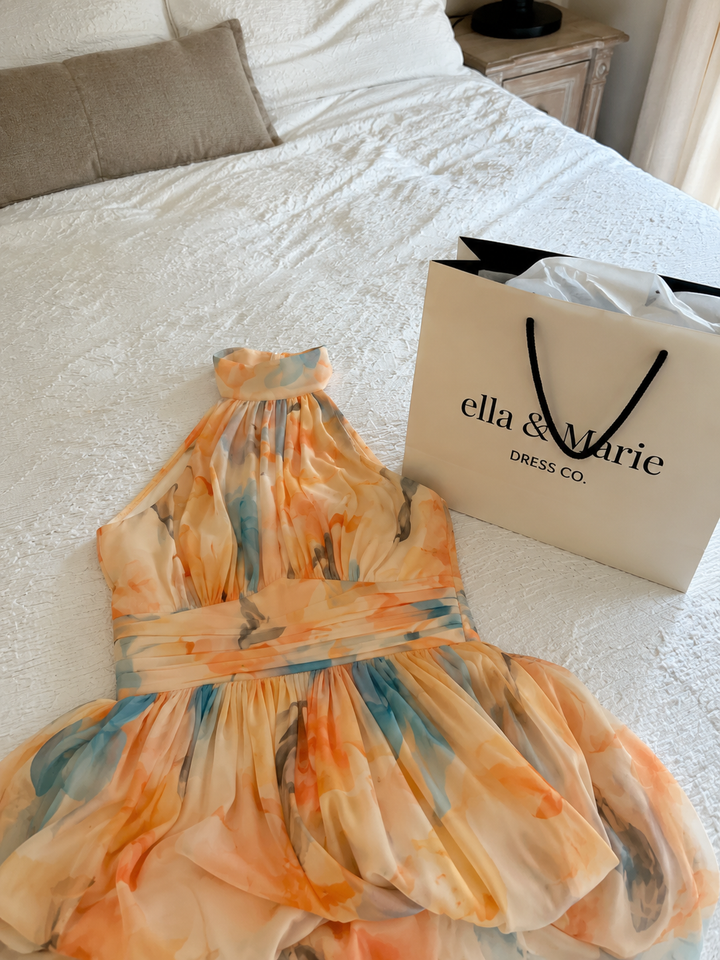 Antonia | Soft Halter Midi Dress
